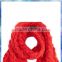 Chunky bobbles knitted red scarves for winter,winter scarf for women,Acrylic Women Winter Scarf