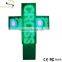 Green Led Pharmacy Cross display bus led display edit software message center