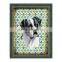 Wooden Framed Wall Decor Printing With Dog