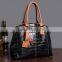 2016 Brand Womens Trend Leather Handbag,Lady Snake Hand Carry Bag Moq 1pc