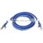 Blue color cat6 1m utp flat connector patch cord with pure copper