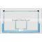 Single level safe glass basketball backboard netball board