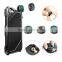 Aluminum alloy + Silicone 3 in 1 impact/shockproof phone case with wide angle camera lens