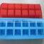 Food grade silicone grid ice tray, 12-cavity silicon bar Cube Ice Trays