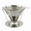 Unique Stainless Steel Coffee Filter Cone/Clever Coffee Dripper /Drip Coffee Maker