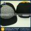 Advanced equipments made promotional snapback kids hats cap with leather strip cobweb