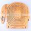 BK007/Hot Sales Exquisite Folding Elephant Shape Bamboo Basket For Home Decoration