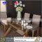 wooden 8mm tempered glass dining table