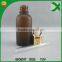 frost amber glass dropper bottle with child resistant cap