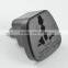 Hot selling  2015 Universal to 2 pin round pin european plug travel adapter with safety shutter CE