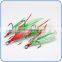 Original design red feather less harm the fish circle hooks fishing