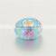 Attractive Sky Blue Colorful Flower Silver Single italy Murano Glass Beads