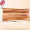 Chinese food grade carbonated round bamboo chopsticks