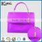 Gold fancy metal oval handbag logo charm