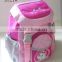 Catoon design pink kid school bag