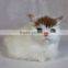 Christmas Real Fake Animals Plush Toy White Cat Animated