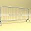 Road Safety Galvanized Steel Mobile Barrier Yellolw Color