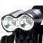 DARK KNIGHT LR-2 LED Cycling Lamp 4 Modes Headlamp Bike Handlebar Light - EU Plug