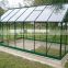 High quality 4mm temperate glass powder coated prefabricated aluminum frame hobby greenhouse