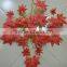 SJ071211 Garden decorative plastic autumn maple tree leaves for decoration