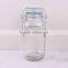 5L cylinder glass juice jar with metal rack