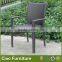 outdoor PE rattan furniture garden arm chair with cushion