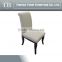 2015 luxury euro style white leather dining chair