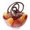 food grade BPA free plastic clear bowl , reusable unbreakble salad bow for home appliance