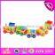 OEM welcome baby early learning toys wooden toy train,High quanlity children wooden toys train wholesale W05C024