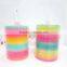Hot Plastic Magic Rainbow Coil Spring Slinky Colorful Novelties Educational Toy
