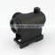 Compact red/green dot sight with elevated quick release mount
