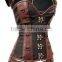 Victoria Brown Steampunk Leather neck slimming corset