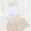 2017 high quantity baby spring/summer outfits lace petti set