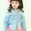 Newest style Autumn/spring season children young girls jean coat