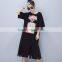 Summer 2017 korean loose ladies dress women super plus size printed dress maternity clothing