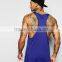 vest with extreme racer back in blue, custom tank tops