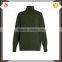High Quality Custom High Neck Green Sweater Women 2017