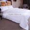 Wholesale Luxury 100% Cotton White Single Size Hotel Bedding Set