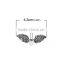 Zinc Based Alloy Spacer Beads Wing Antique Silver