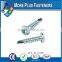 Made in Taiwan Self Tapping Self Drilling Screw with Raised Head Philips DIN 7504N Steel Case Hardened White Zinc Plated