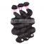 Xuchang factory hot sale natural Color body wave 100% human malaysian virgin hair