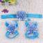 9 Pairs Baby Toddler Girl Flower Headbands & Barefoot Sock Sandal Shoes
