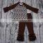 wholesale cheap flower girls clothing set 2pcs long sleeve t-shirt icing pants boutique outfits for kids online clothes store