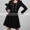 New fashion ladies dress coat korean design thick warm korean girl winter dress coat