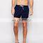 beach short length short,navy and orange clour shorts,Pull&Bear Swim Shorts In Fluorescent Orange