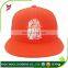 2017 wholesale 5-6 panels white leisure school tourism use 3d embroidery highly customized snapback cap