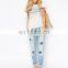 Hot sale drop shipping cheap women blouse sexy lady top fashion t shirt wholesale 2017