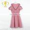 New printing designs lady casual plus size frock for spring blouse