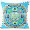 Light Blue Embroidered Decorative Pillow Cushion Cover - 16