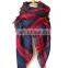 18 colors acrylic cashmere plaid scarf plaid blanket scarf women